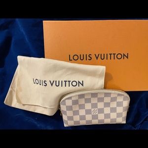 LV Azure cosmetic pouch.